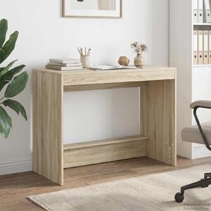 Maison Exclusive – posteľ s písacím stolom z drevotriesky v odtieni dub Sonoma, 100 x 45 x 75 cm