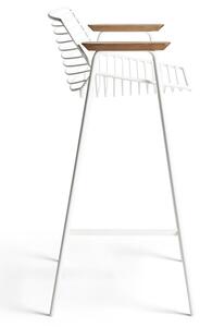 Biela Barová stolička Zelo – 65 cm 65 cm REX KRALJ