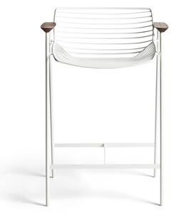 Biela Barová stolička Zelo – 65 cm 65 cm REX KRALJ