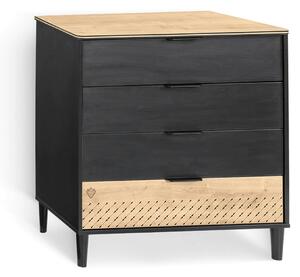 Študentská komoda BLACK