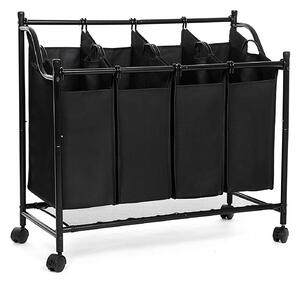 SONGMICS Kôš na bielizeň Zoe 4x35 L čierny