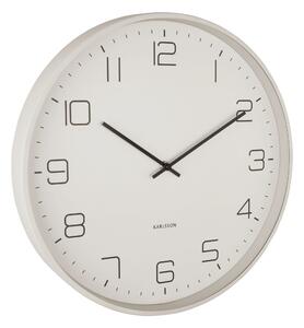 KARLSSON Nástenné hodiny Lofty – šedá ∅ 40 × 4,5 cm