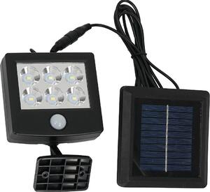 Solárna lampa čierna LED 1,05 W studená farba 200 lm 500 mAh batéria IP44 DEPO Eko-Light