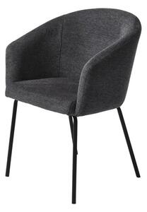 Jedálenská stolička Unique Furniture EASTON sivá polyester 34690001