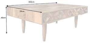 Massive home | Konferenční stolek Alpine 100 cm masiv akácie honey 43734