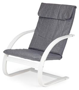 ModernHome TXWQM-31 Fínske hojdacie kreslo - biele/sivé