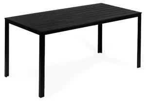 MultiGarden SAK-156 Záhradný stôl pre 6 osôb, 156x78 cm POLYWOOD, čierny