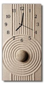 Nástenné hodiny vertikálne Prírodné kamene pieskovo béžovej 30x60 cm