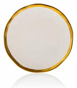 DekorStyle Keramický tanier Lissa 20 cm biely