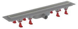 Sprchový žľab S-Line Multi 65 cm plast chrom lesk čtverečky ZLAB70