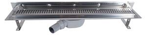 Sprchový žľab S-Line Klasik 65 cm nerez lesk čtverečky ZLAB70NRZ1LEM