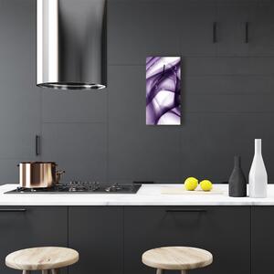 Nástenné hodiny vertikálne Umenie fialová abstrakcie 30x60 cm