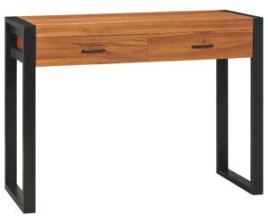 Maison Exclusive – písací stôl s 2 zásuvkami, 100 × 40 × 75 cm, teakové drevo