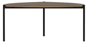 Dizajnový konferenčný stolík Jaliyah 90 cm vzor orech