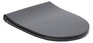 WC doska VitrA Sento duroplast čierna mat 120-483-009