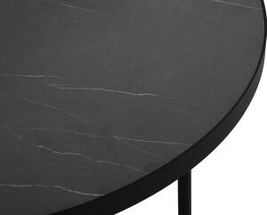 Čierny Konferenčný stolík Orsay / set 3 ks 43 × 43 × 50,60 × 60 × 40,90 × 90 × 30 cm INTÉRIEURS 86