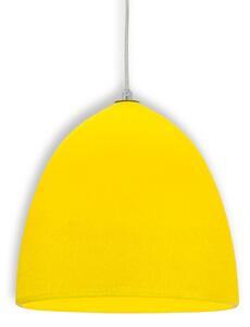 Závesná lampa Fancy zo silikónu, žltá