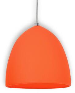 Závesná lampa Fancy zo silikónu, oranžová