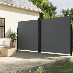Maison Exclusive – bočná markíza s výsuvom, antracitová, 200 x 1200 cm