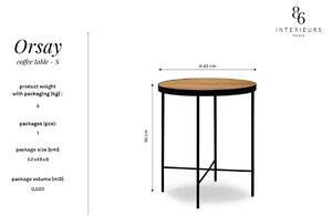 Hnedý Konferenčný stolík Orsay 43 × 43 × 50 cm INTÉRIEURS 86