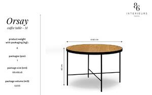 Béžový Konferenčný stolík Orsay 60 × 60 × 40 cm INTÉRIEURS 86