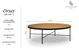 Béžový Konferenčný stolík Orsay 90 × 90 × 30 cm INTÉRIEURS 86