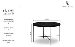 Čierny Konferenčný stolík Orsay 60 × 60 × 40 cm INTÉRIEURS 86