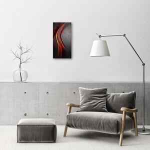 Sklenené hodiny vertikálne Umenie farebné abstrakcie 30x60 cm