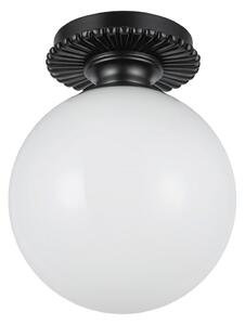 Stropné Lampa Elstead, Otis, stmievateľné, Čierna, Kúpeľňa, Sklo, Vintage