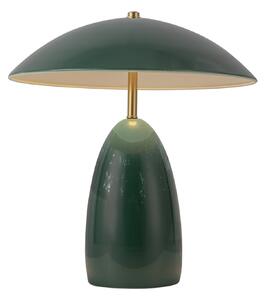 Stolové Lampa Elstead, Poppy, stmievateľné, Zelená, Obývacia izba, Hliník, Vintage