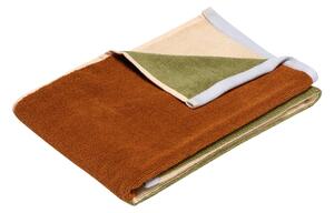 Bavlnený uterák Block Brown/Multicolour 50 x 100 cm