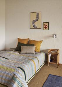 Bavlnená posteľná bielizeň Aki Orange/Green 140 x 200 cm