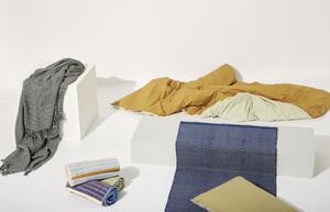 Bavlnená posteľná bielizeň Aki Orange/Green 140 x 200 cm