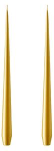 Sviečka Taper 32 cm – 90 Gold Metallic – sada 2 ks