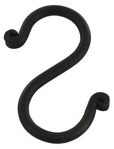 Čierny antik závesný háčik Terrié M - 4*8 cm - Chic Antique