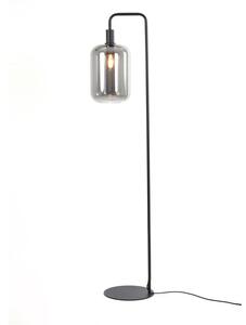 Čierna stojacia lampa (výška 155 cm) Lekar - Light & Living