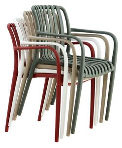 JULIAN béžová - moderné stoličky do kuchyne, záhrady, kaviarne (stohovateľné)