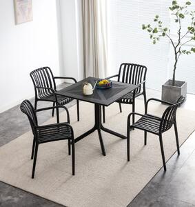 JULIAN béžová - moderné stoličky do kuchyne, záhrady, kaviarne (stohovateľné)