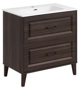 Comad Koupelnová skříňka Dorothy Go se zápustným umyvadlem 80 cm dub ristretto