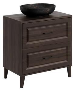 Comad Koupelnová skříňka Dorothy Mona s deskou a umyvadlem 80 cm dub ristretto
