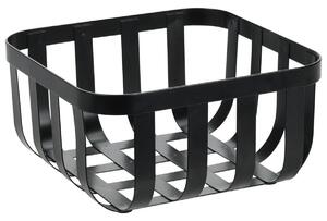 DekorStyle Kovový košík Folyn 19,5 cm čierny