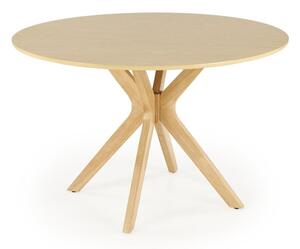 Jedálenský stôl NICOLAS, priemer 120 cm, hnedý