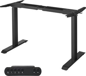 SONGMICS Nastavitelný elektrický rám pracovního stolu Vasagle Edy 120/200 cm černý