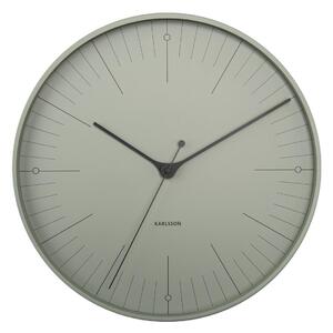 KARLSSON Nástenné hodiny Index – šedá ∅ 40 × 4,5 cm