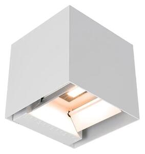 LED solárne nástenné svietidlo so senzorom LED/9W/3,7V 3000/4000/5000K IP65 2600mAh biela