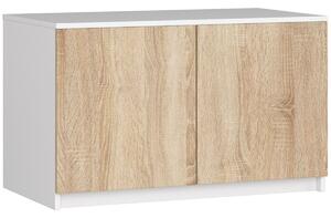Ak furniture Nástavec na skriňu Star 90 cm biely/sonoma