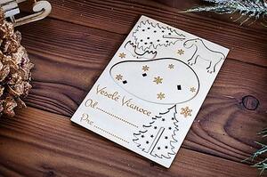 STAMIDESIGN Vianočný pozdrav – skladačka 2v1