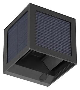 LED Solárne nástenné svietidlo so senzorom LED/9W/3,7V 3000/4000/6000K IP65 2600mAh čierne