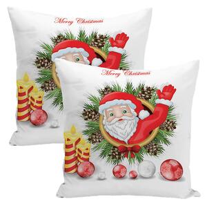 XPOSE® Bavlnená obliečka na vankúš SANTA VIANOCE 40x40 cm 2ks