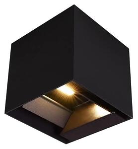 LED solárne nástenné svietidlo so senzorom LED/9W/3,7V 3000/4000/5000K IP65 2600mAh čierne